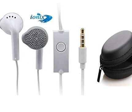 IONIX YS Hands-Free Earphone with Mic for Android Mobiles Sound Output, Universal Types (YS Earphones with Carry case)