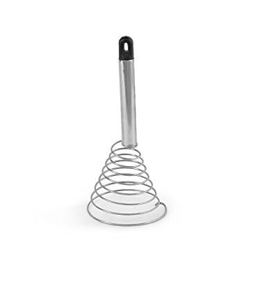 Ikarus Stainless Steel Wire Whisk | Coil | Spiral Whisk | Egg Frother | Milk & Egg Beater- Kitchen Utensils for Blending, Whisking, Beating & Stirring, 17 cm