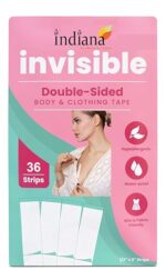 Indiana Double Sided Fashion Body Tape 36 pcs for Women Clothing, strong Transparent Body Tape for Skin for All Shades, Sensitivity