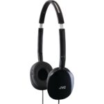 JVC HAS160B Flats Lightweight Headband Headphones (Black)