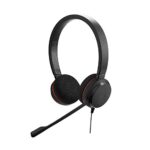 Jabra Evolve 20 UC Stereo Wired Headset / Music On Ear Headphones (U.S. Retail Packaging)