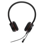 Jabra Evolve 20SE UC Stereo, Professional Wired On Ear Headset with Mic Great Sound & Easy Call Management