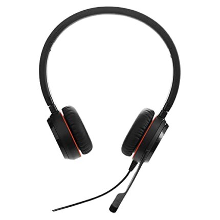 Jabra Evolve 20SE UC Stereo, Professional Wired On Ear Headset with Mic Great Sound & Easy Call Management