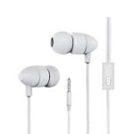 Jk Paradise Universal 3.5mm Jack Best Sound Earphone for All Smartphone in Ear Headphone Compatible with Mic, White (2021)