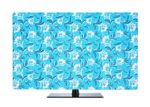 KVAR Universal All Model TV Cover 28 Inches Colourful Dustproof TV Screen Protector for LCD LED, Painting Pattern Indoor Bedroom Living Room Decoration Dust Cover for Televisions ( 051122LTV10)