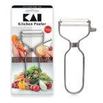 Kai Kitchen Sharp Peeler Vegetable Kitchen Ideal for Potato Cucumber Carrot 100% Stainless Steel with Japanese Technology