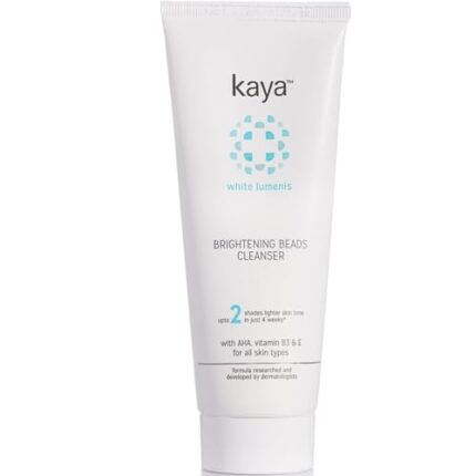 Kaya Clinic Brightening Beads Cleanser with AHA, Niacinamide, Vitamin E, Daily Use Exfoliating & Brightening Face Wash, Hydrating Cleanser for All Skin Types, 100ml