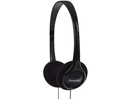 Koss Kph7V Portable On-Ear Headphones (Black) With Adjustable Headband,Wired