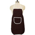 Kuber Industries Apron For Men And Woman|Waterproof Apron For Kitchen|Designer Front Pocket|Adjustable Neck strap & Waist Belt|Unisex Size Standard|MULTI