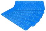 Kuber Industries Stone Print Fridge Mat Set of 6|Water Proof Refrigerator Drawer Mat|Reusable & Washable|Multipurpose Mat for Kitchen (Blue)