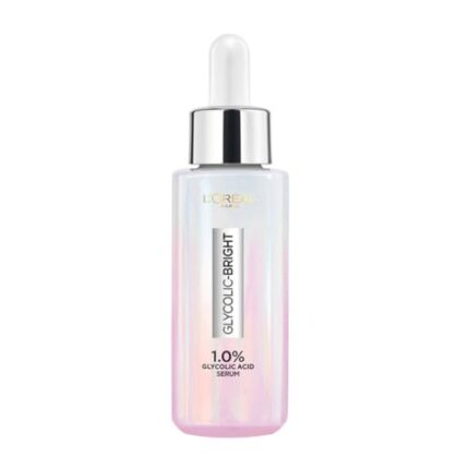 L'Oreal Paris Brightening Serum, 1% Glycolic Acid, 2% Niacinamide Serum, Visibly Minimizes Spots, Reveals Even Skin Tone, Glycolic Bright Skin, 15ml | L'Oreal Paris