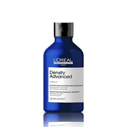 L’Oréal Professionnel Density Advanced Shampoo for Thinning Hair 300ml | Visibly Increases Hair Volume & Bounce with Omega 6 | Restore Hair Vitality | For Men & Women