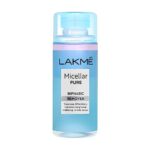 Lakme Biphasic Micellar Face Cleansing Water 100ml | Removes Waterproof Makeup | Oil and Water Formula