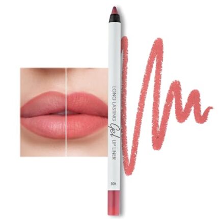 Lamel- Long lasting- Gel Lip Liner 408- Pink Plum| Easy-glide gel texture | Super long-lasting | Sharpenable precise tip |Intense pigment| 1.7gm