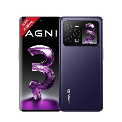 Lava Agni 3 5G (Heather Glass, 8GB+256GB) | India's 1st Dual AMOLED | Dimensity 7300X | 50MP Triple AI Camera | 66W Fast Charge,5000 mAh Battery | Clean UI | Free Replacement @ Home | with Charger