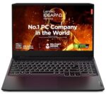 Lenovo Ideapad Gaming 3 AMD Ryzen 5 5600H 15.6" (39.62cm) FHD IPS Gaming Laptop (8GB/512GB SSD/4GB NVIDIA RTX 3050/120Hz/Win 11/Office 2021/Backlit/3months Game Pass/Shadow Black/2.25Kg), 82K2022VIN