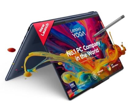 Lenovo Yoga 9 Intel Evo Core Ultra 7 155H Built-in AI 14"(35.5cm) 2.8K OLED 400Nits 2-in-1 Laptop (32GB/1TB SSD/Win 11/Office 21/Digital Pen/5.0MP+IR Camera/3 Mon. Game Pass/Blue/1.5Kg), 83AC001LIN