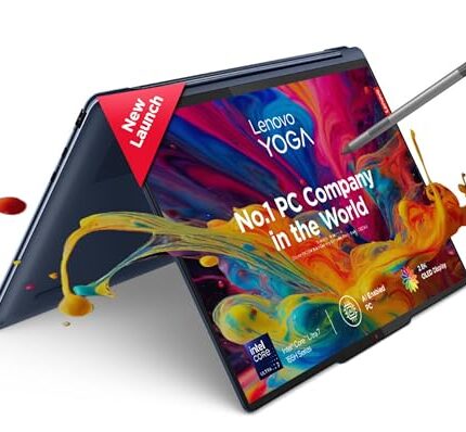 Lenovo Yoga 9 Intel Evo Core Ultra 7 155H Built-in AI 14"(35.5cm) 2.8K OLED 400Nits 2-in-1 Laptop (32GB/1TB SSD/Win 11/Office 21/Digital Pen/5.0MP+IR Camera/3 Mon. Game Pass/Blue/1.5Kg), 83AC001LIN