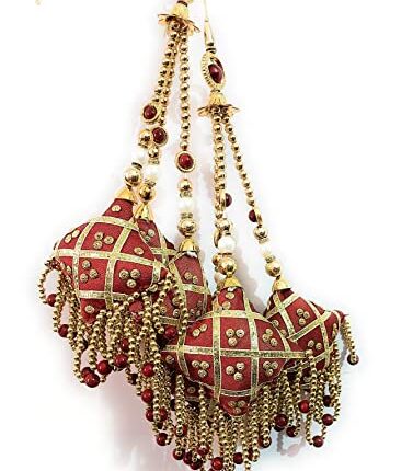 Libas Fashion Handmade Latkan Design Stylish Heavy Long for Lehenga Fancy (Maroon)