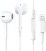 Lighting Wired 8-pin Earphone for Calling and Music Compatible with iPhone 6/7/8/X/11/12/13-6 Plus/7 Plus/8 Plus/XR/XR Max/11 Pro/11 Pro Max/12 Pro/12 Pro Max/13 Pro/13 Pro Max (White Color)