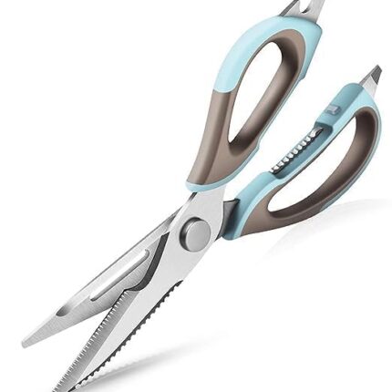 Limbjal® Heavy Duty Kitchen Scissors 7 in 1 Tool Stainless Steel Multipurpose Detachable Mighty Shears for Chicken, Fish, Meat-Vegetables-Bones-Flowers-Nuts-Herbs