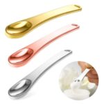 MAYCREATE® 3Pcs Skincare Spatula Spoon Mini Metal Cosmetic Face Mask Reusable Spoon Makeup Beauty Spoons For Facial Cosmetic For Face Mask Cream Eye Cream Lotions Moisturizers