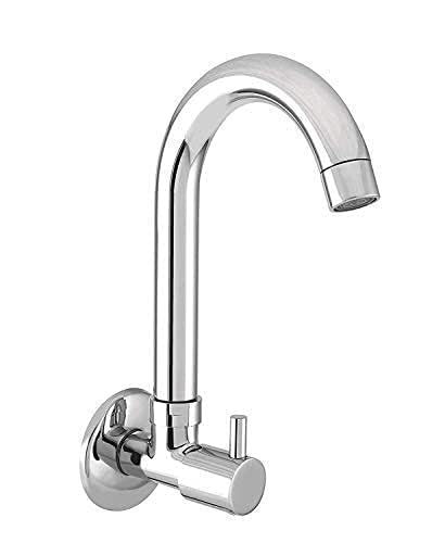 MN Collection Turbo Sink Cocke for Kitchen Sink 360 Degree Rotating with Foam Flow, Brass Tap with Chrome Finish Full Brass tap for Kitchen Sink taps with Free Flange