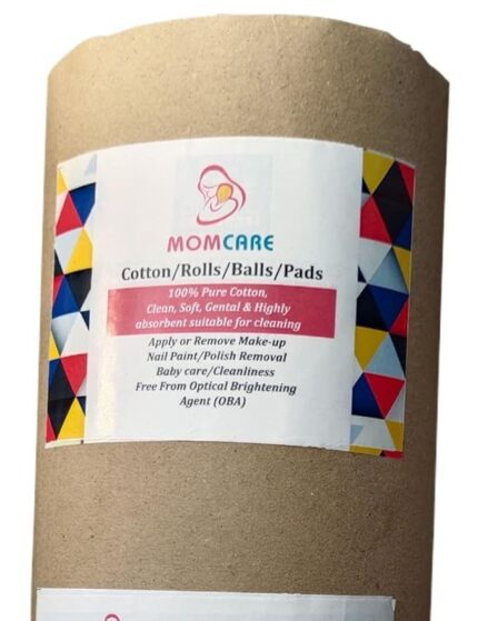 MOMCARE Pure Cotton Wool Roll For Makeup Remover, Saloon, Beauty and Baby Care | Pure Cotton Non-Sterlised | 500 Gram