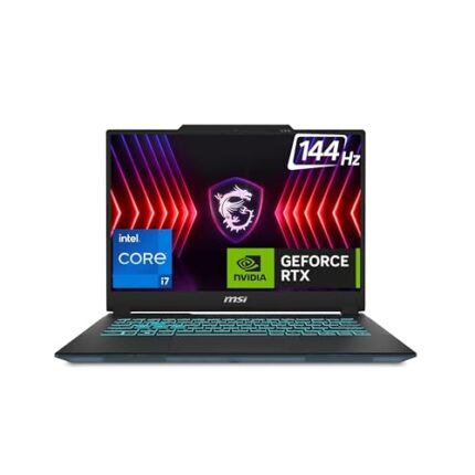 MSI Cyborg 14, Intel 13th Gen. i7-13620H, 36CM FHD+ 144Hz Gaming Laptop(16GB/512GB NVMe SSD/Windows 11 Home/MSO 2021/Nvidia GeForce RTX3050, 6GB GDDR6/Translucent Black/1.6Kg), A13UDX-202IN