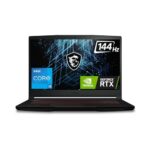 MSI GF63 Thin, Intel Core i5-11260H, 40CM FHD 144Hz Gaming Laptop (8GB/512GB NVMe SSD/Windows 11 Home/Nvidia GeForce RTX 3050, GDDR6 4GB/Black/1.8Kg), 11UC-1475IN