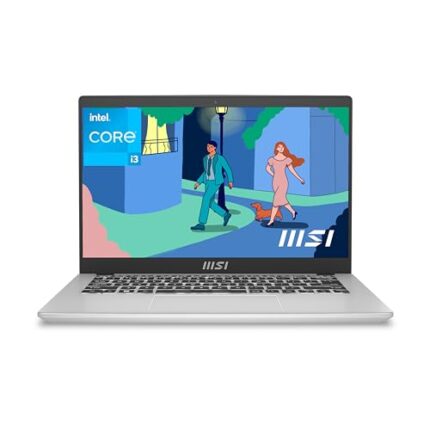 MSI Modern 14 C12M, Intel 12th Gen. i3-1215U, 36CM FHD 60Hz Laptop (8GB/512 NVMe SSD/Windows 11 Home/UDH Graphics,/Urban Silver/1.4Kg), C12M-445IN