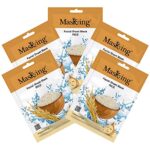 Masking Beauty Skin Soothing, Skin Lightening, Skin Nourishing, Calming, Fairness, Natural Serum Facial Sheet Mask (Rice) Suitable for Women & Men Lyocell Mask Sheet Pack of 05