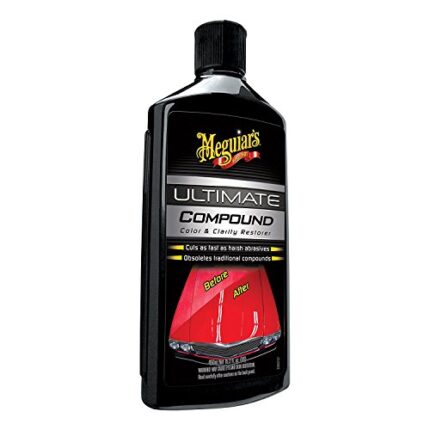 Meguiar's Ultimate Compound Micro Abrasive Technology Quickly Remove Paint Defects Scratches and Swirls Hand Application or DA Polisher