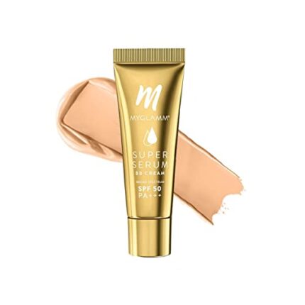 MyGlamm Super Serum BB Cream - 101 Cashew - 30gm | BB Cream with SPF 50 & Hyaluronic Acid | 24 Hr Long Lasting & Hydrating