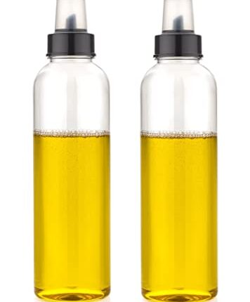 NARIYA Plastic Oil Dispenser Bottle for Kitchen Leakproof Cooking Oil Container Kitchen Tools (1000 Ml, Pack of 2)