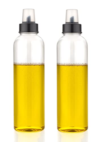 NARIYA Plastic Oil Dispenser Bottle for Kitchen Leakproof Cooking Oil Container Kitchen Tools (1000 Ml, Pack of 2)