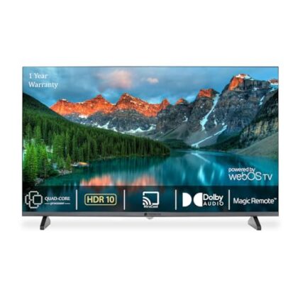 NEXSUM 108 cm (43 inches) 4K Ultra HD Smart ELED Supported apps: Netflix, Prime, sonyliv, tata-Bling, Disney+hotstar, Apple tv,YouTube (Launch Year � 2024) (Black)