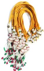 Necklace Back Rope Dori, Silk Thread, Quilling and Terracotta Jewellery Making - 12 Pieces