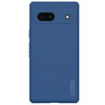 Nillkin Case for Google Pixel 7A (6.1" Inch) Super Frosted Shield Pro Hard Back Soft Border (PC + TPU) Shock Absorb Cover Raised Bezel Camera Protect PC Blue Color