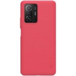 Nillkin Case for Xiaomi 11T / 11T Pro (6.67" Inch) Super Frosted Hard Back Dotted Grip Cover PC Red Color