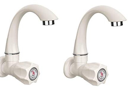 Nilsons PVC Sink Cock Tap for Kitchen/Bathroom Wash Basins,Garden & Outdoor Tap for Fresh Bath (2 pc Sink cock15mm,1/2 inch)