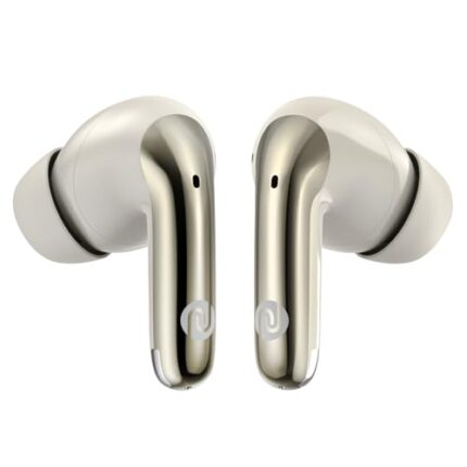 Noise Newly Launched Buds Verve 2 in-Ear Truly Wireless Earbuds with Chrome Finish, 50H of Playtime, Quad Mic with ENC, 13mm Driver, Instacharge(10 min=200 min), BT v5.3(Stone Beige)