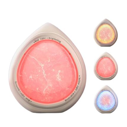 Numour ARIA Jade stone LED facial device | Anti-Aging, Anti-Acne, Hydrates, Lifts Skin | Red, Yellow, Blue LED Light Therapy For Face | Dermatologist Approved | Compatible with any Moisturizer, Serum, Face Masks| Smart Skincare Rechargeable Device