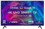 ONIDA 125 cm (50 inch) Nexg Series 4K Ultra HD LED Smart Google TV 50UIG (Black)