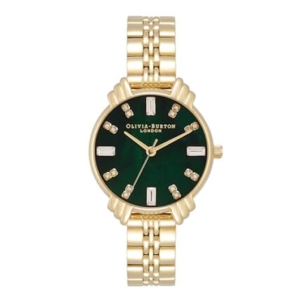 Olivia burton Art Deco Analog Green Dial Women's Watch-OB16DC02