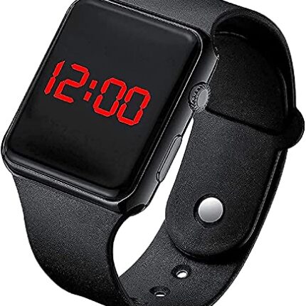 Oratech Digital Dial LED Display Smart Design Kids Watch Boys & Girls (Black)