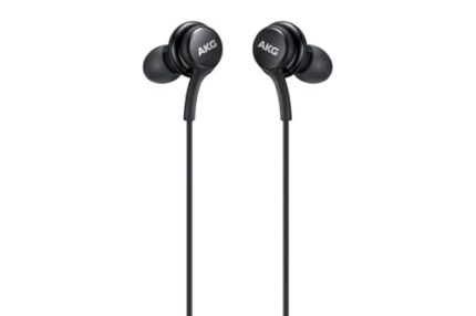 Original Wired Galaxy AKG-Tuned IC100 Type-C Earphones with Mic | Pure Bass Sound | One Button Multi-Function Remote | in Ear Comfort fit | 6 Months Warranty (Black)