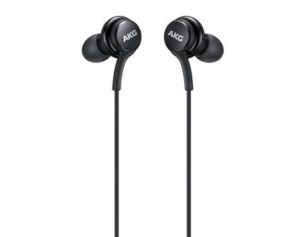 Original Wired Galaxy AKG-Tuned IC100 Type-C Earphones with Mic | Pure Bass Sound | One Button Multi-Function Remote | in Ear Comfort fit | 6 Months Warranty (Black)