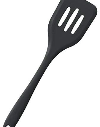 P-Plus International Spatula for Non Stick Pan Silicone | 30CM Silicone Turner Spatula | Dosa Spatula for Non Stick Pan | Cooking Spatula | Kitchen Spatula Set (Black)