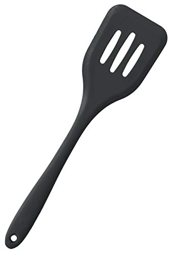 P-Plus International Spatula for Non Stick Pan Silicone | 30CM Silicone Turner Spatula | Dosa Spatula for Non Stick Pan | Cooking Spatula | Kitchen Spatula Set (Black)